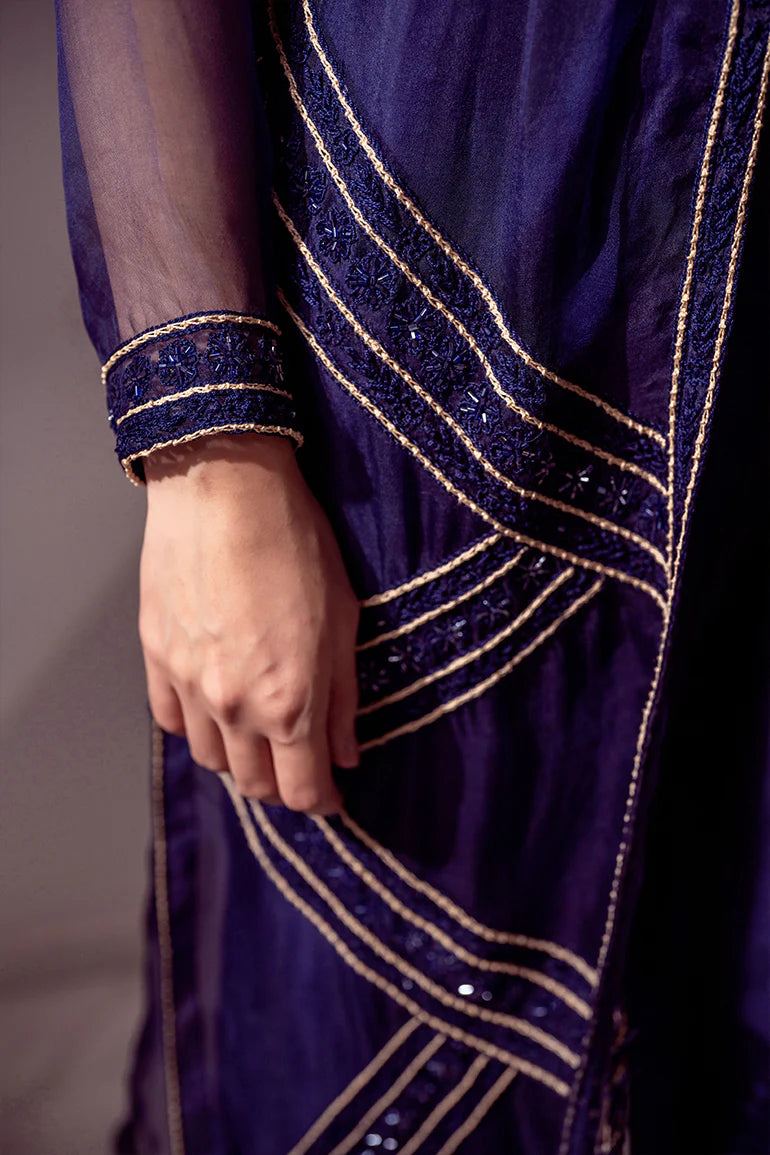 HUMAYUN ALAMGIR WOMENWEAR - Blue Organza