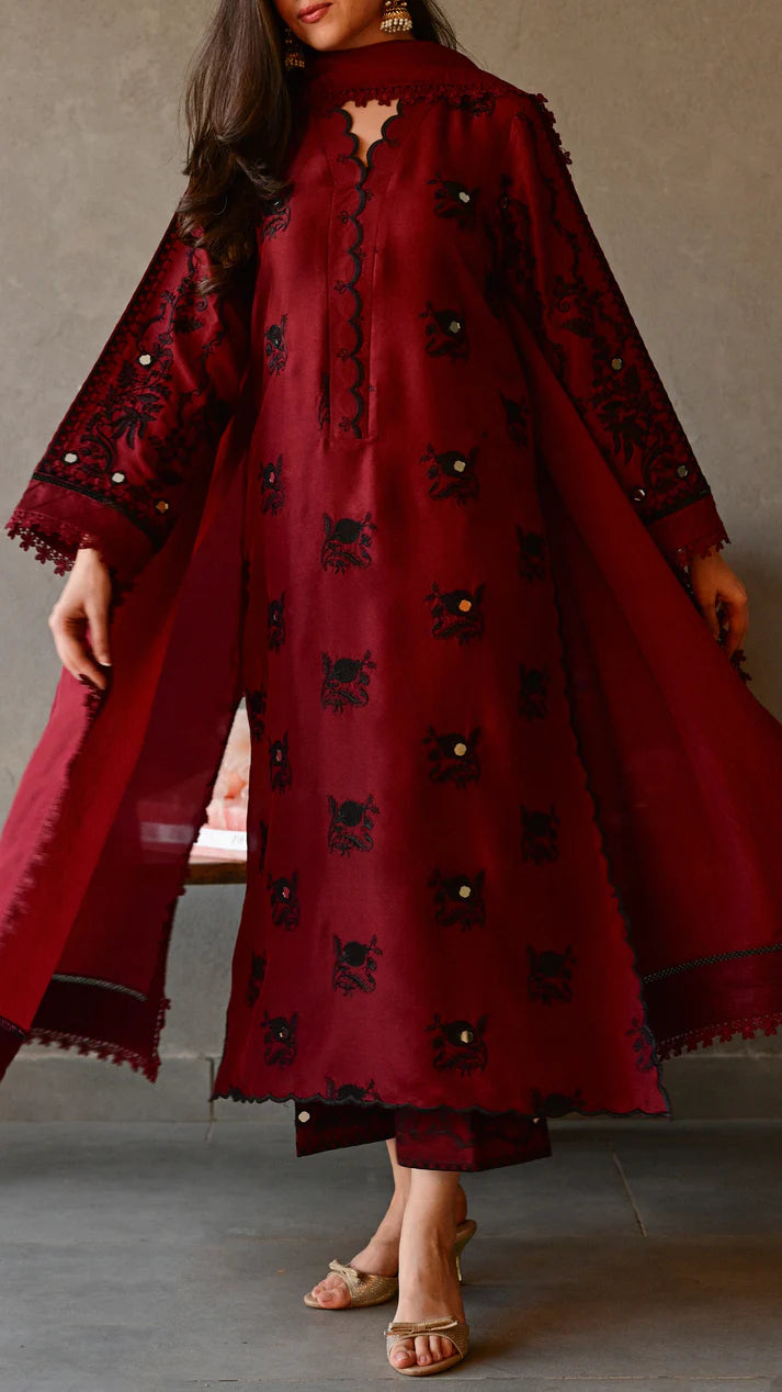 ZAH STUDIO - Lumi Kurta & Embroidered Izaar