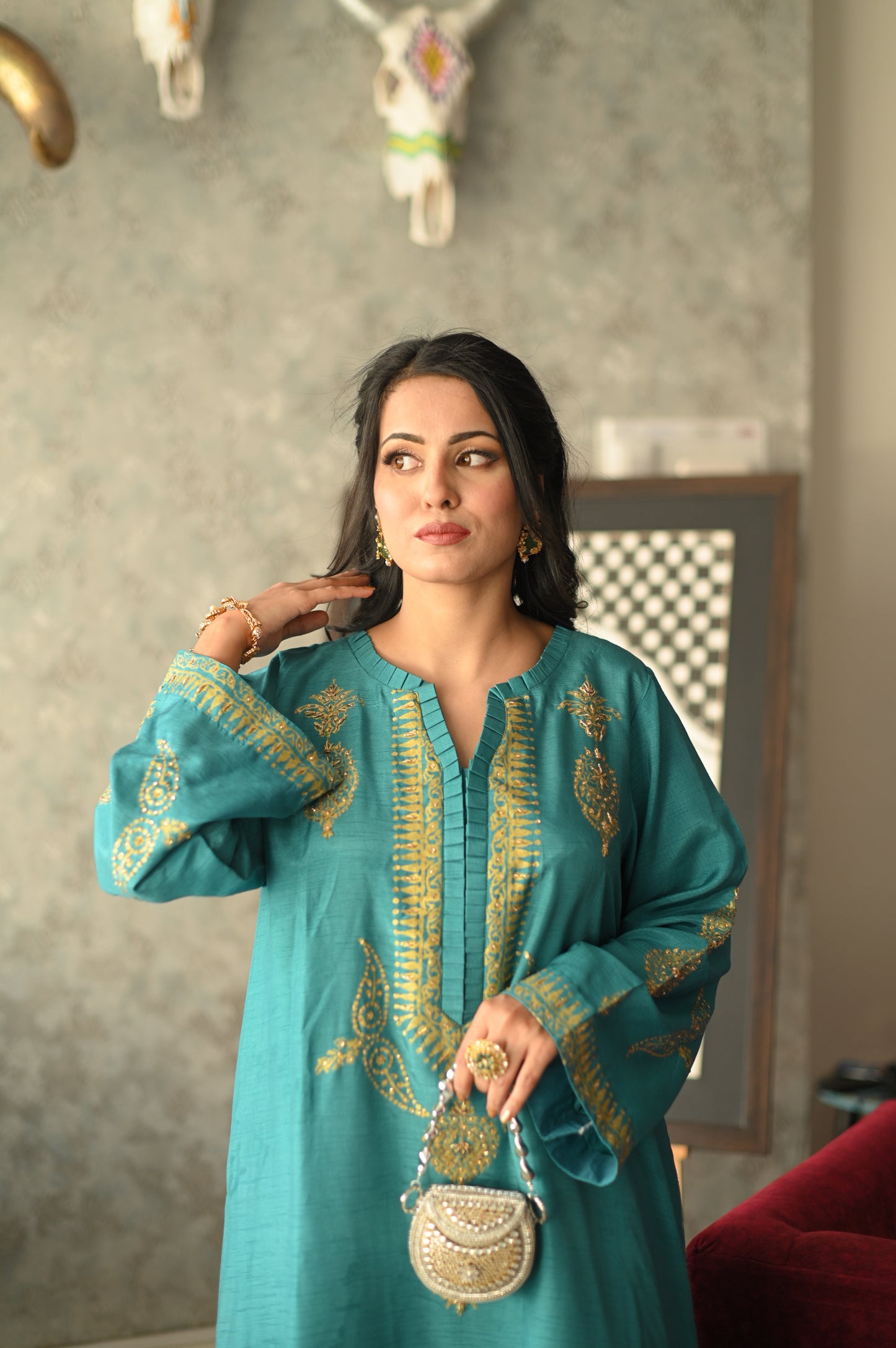 Wajeeha Ansari - Nazakat Teal