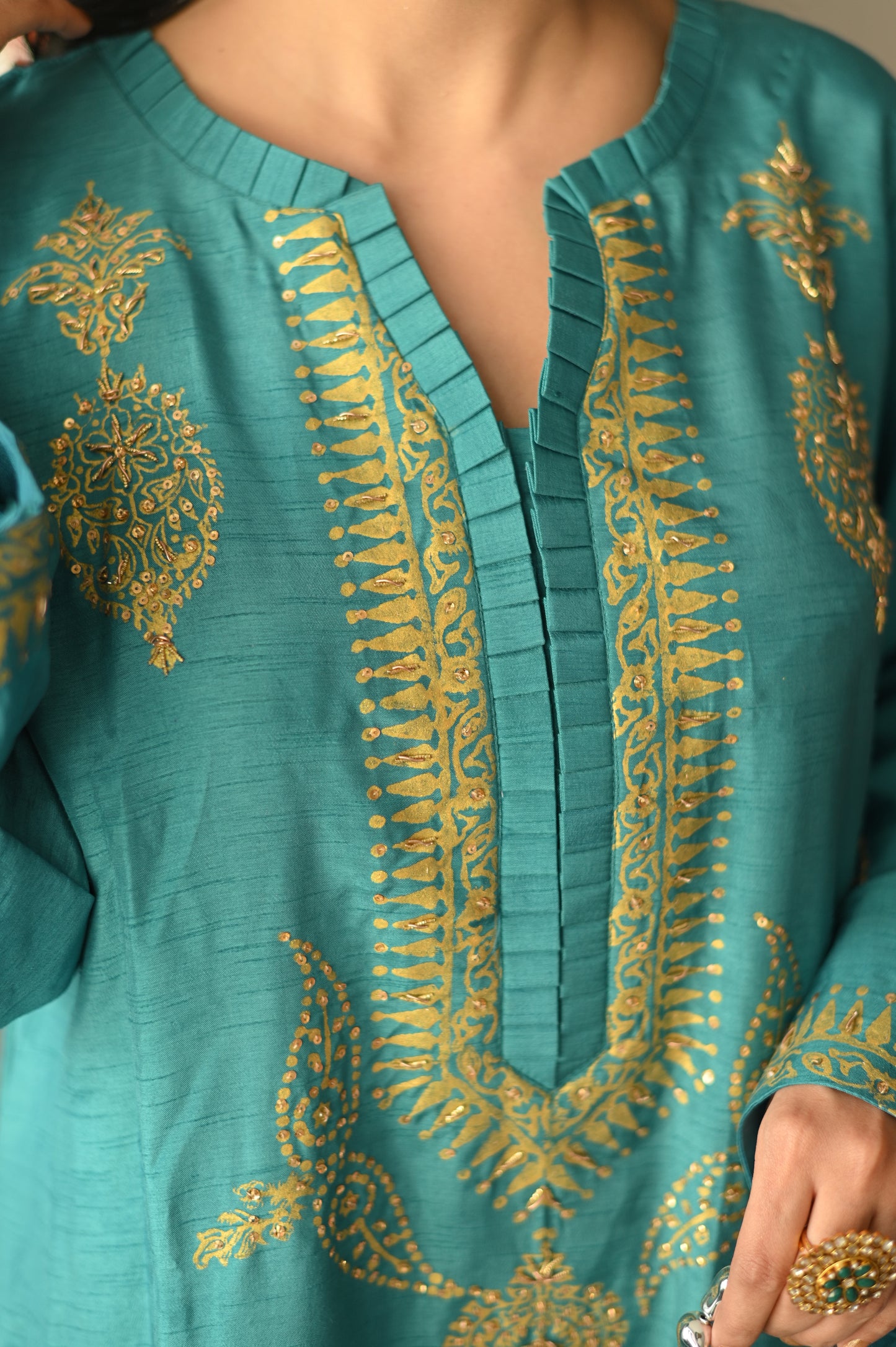 Wajeeha Ansari - Nazakat Teal