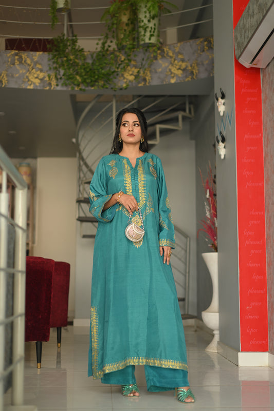 Wajeeha Ansari - Nazakat Teal