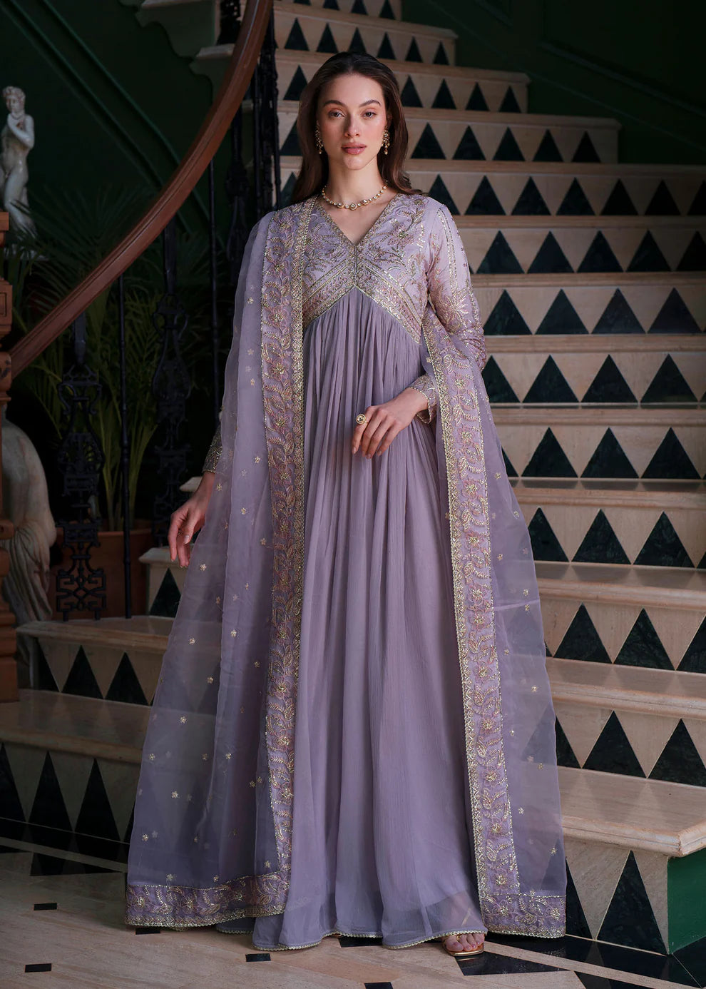 Mehak Yaqoob Couture - Stella In Lilac Color