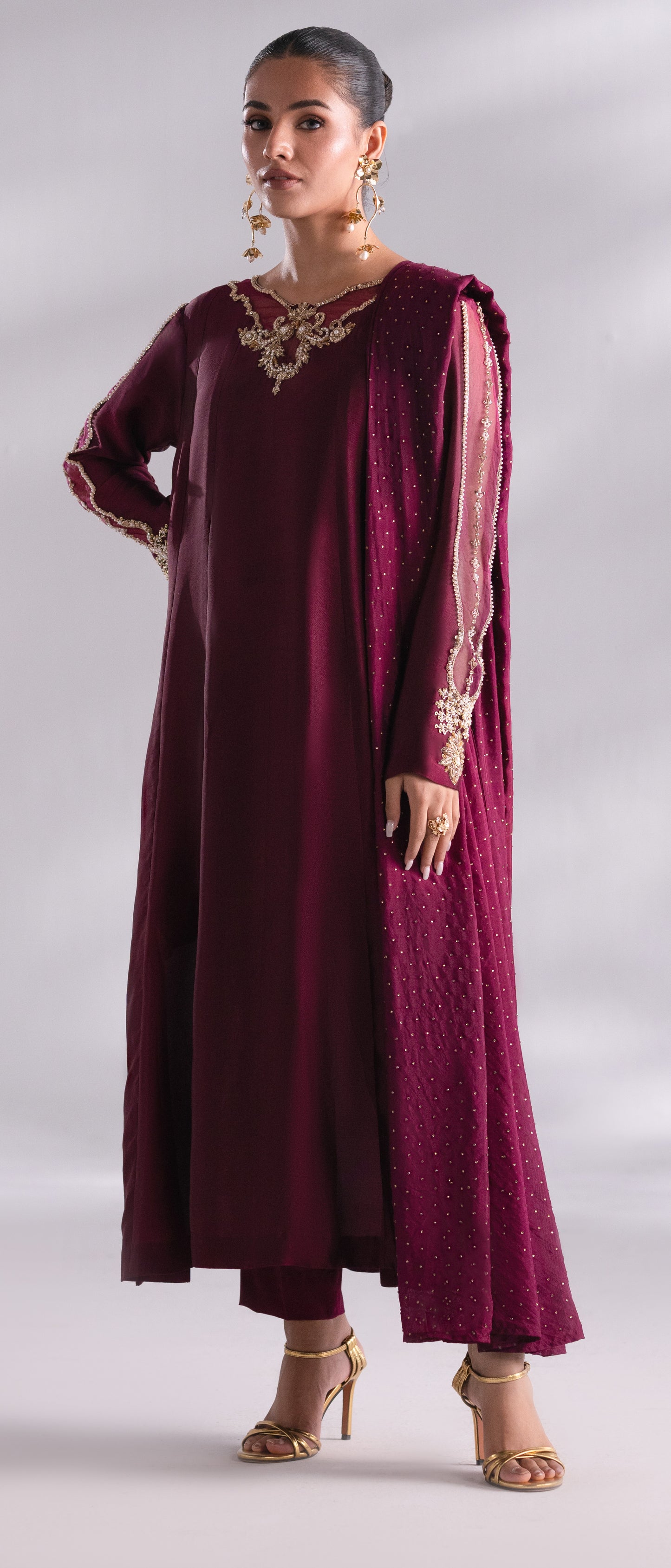 Mehak Yaqoob Couture- Garnet