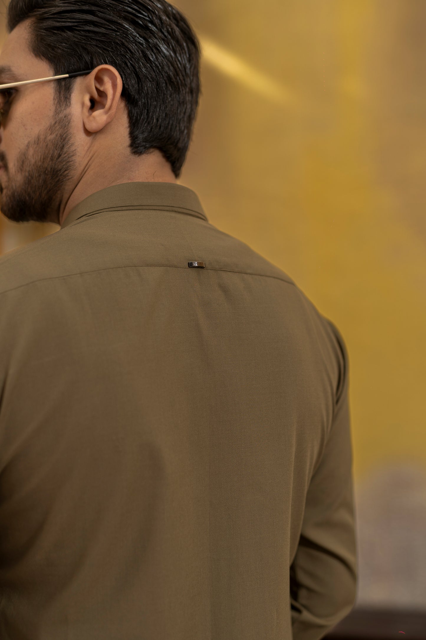 KUNZUL CHANNAR - Olive green kurta trouser