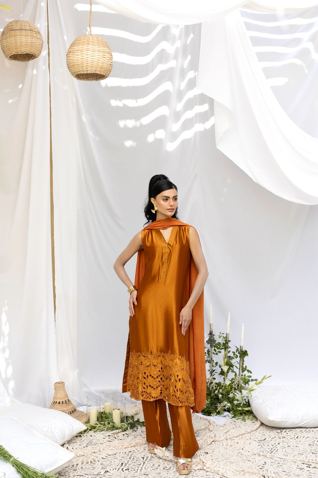 HUMAYUN ALAMGIR (WOMENWEAR) - Mustard Daisy