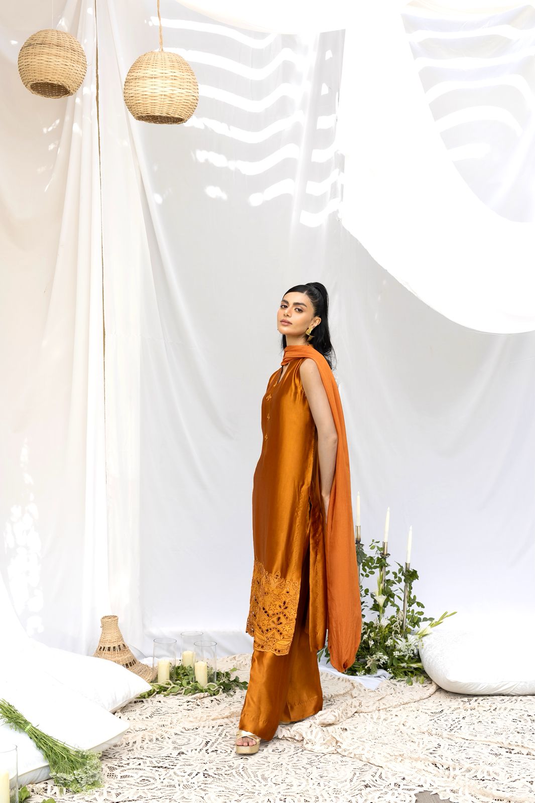 HUMAYUN ALAMGIR (WOMENWEAR) - Mustard Daisy