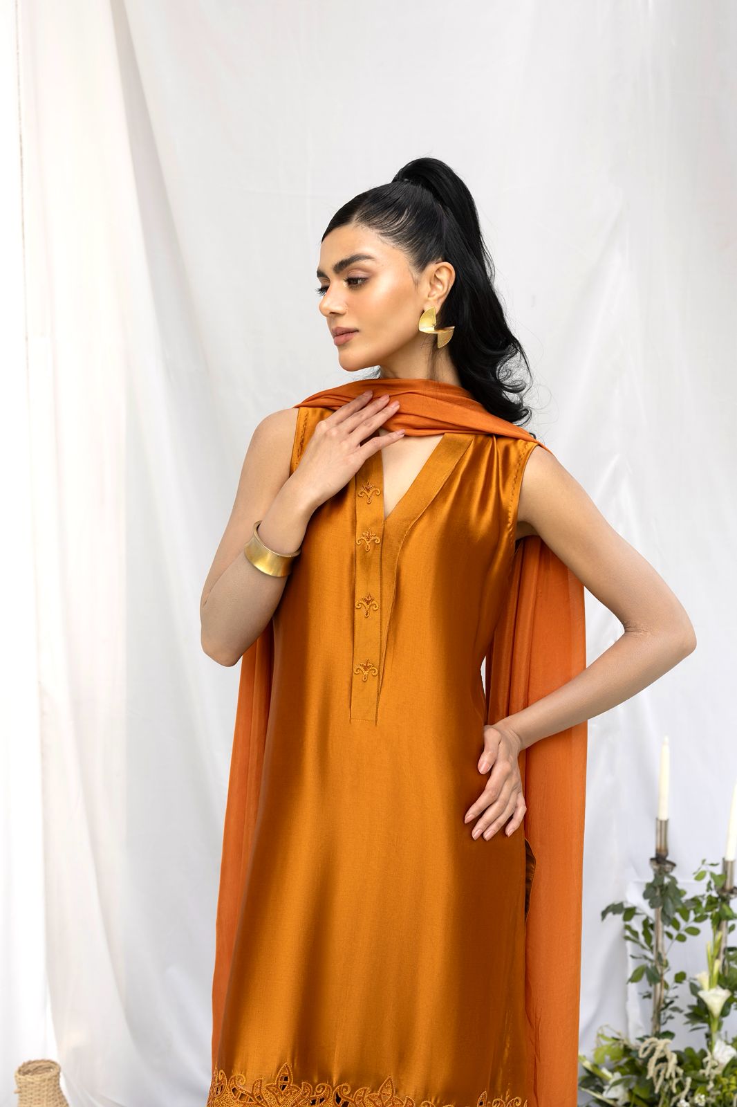 HUMAYUN ALAMGIR (WOMENWEAR) - Mustard Daisy
