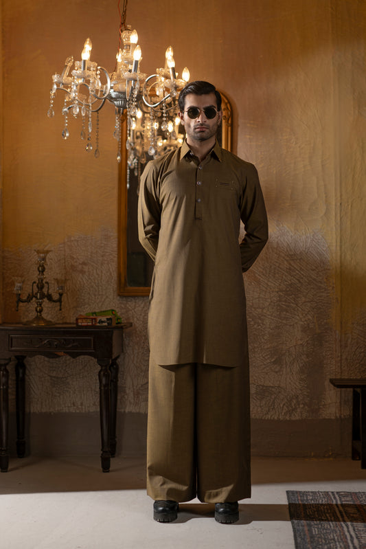 KUNZUL CHANNAR - Pinned collar farshi