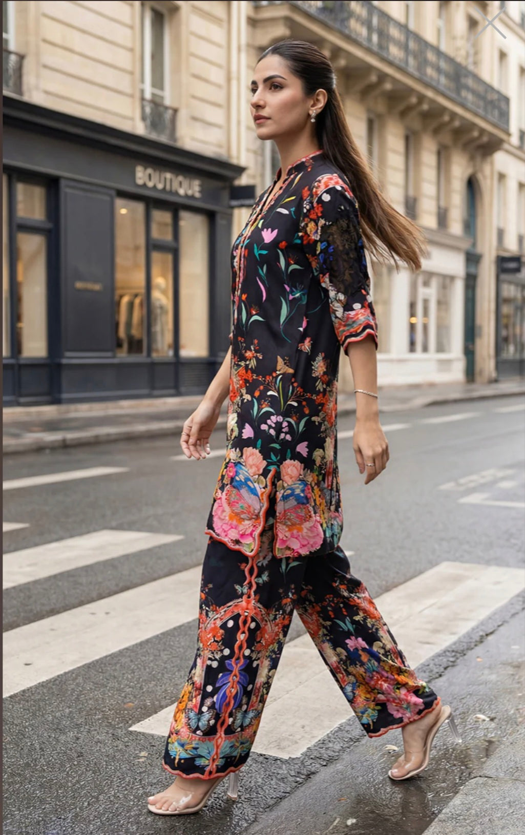 THREADS AND MOTIFS - Black Co-ord