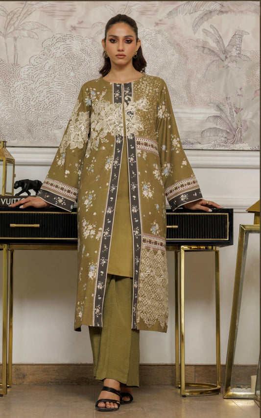 THREADS AND MOTIFS - Avocado jacket w/inner