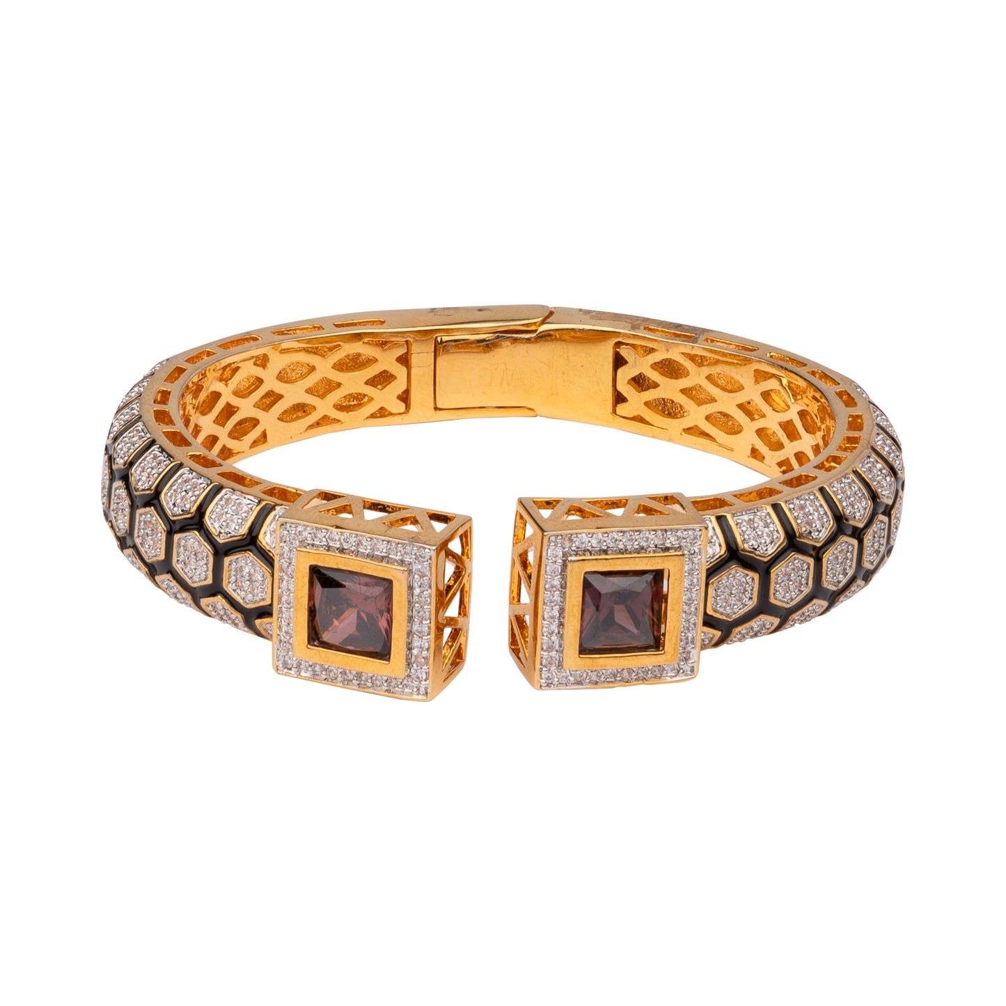 VIVINIA By Vidhi Mehra - Brown Square Bangle