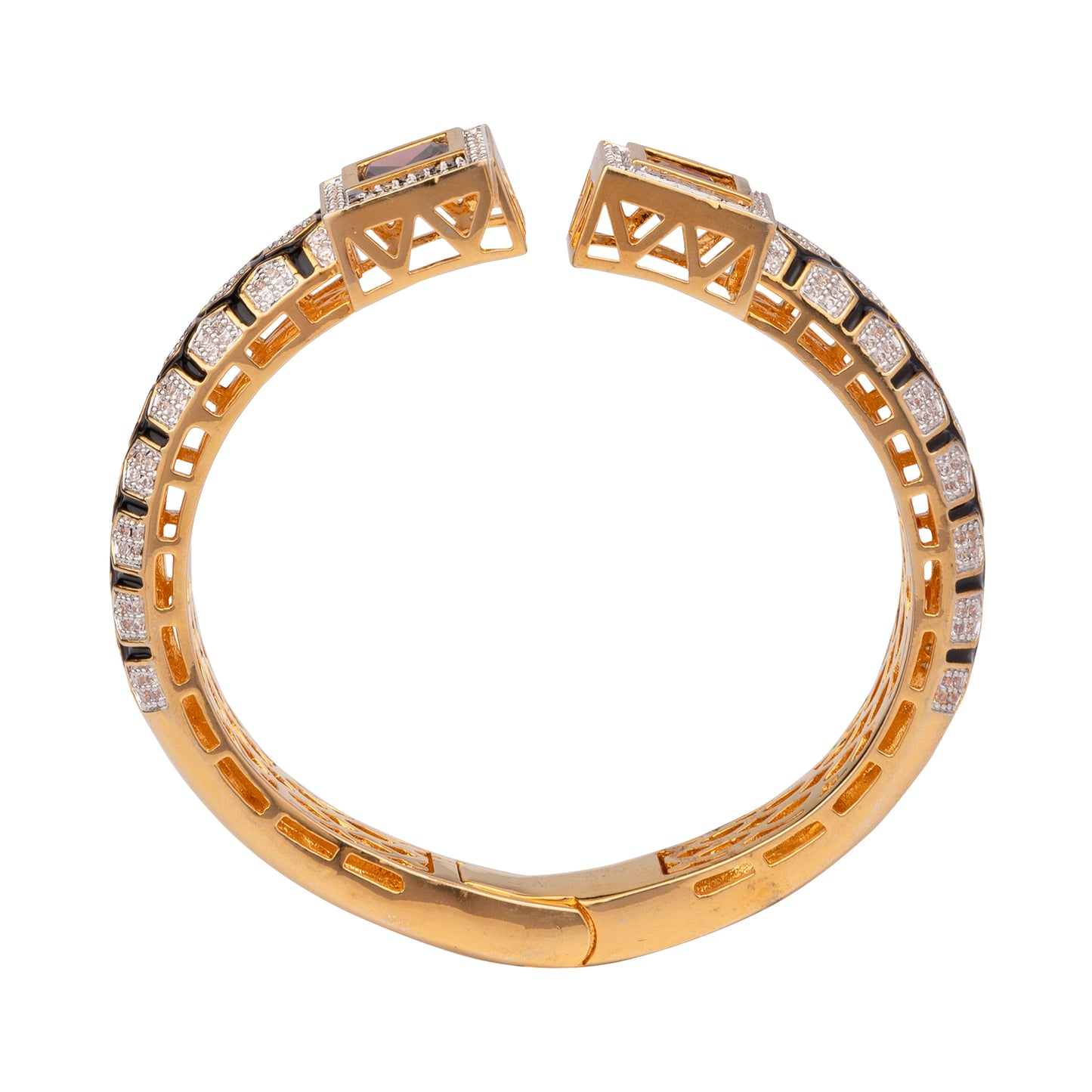 VIVINIA By Vidhi Mehra - Brown Square Bangle