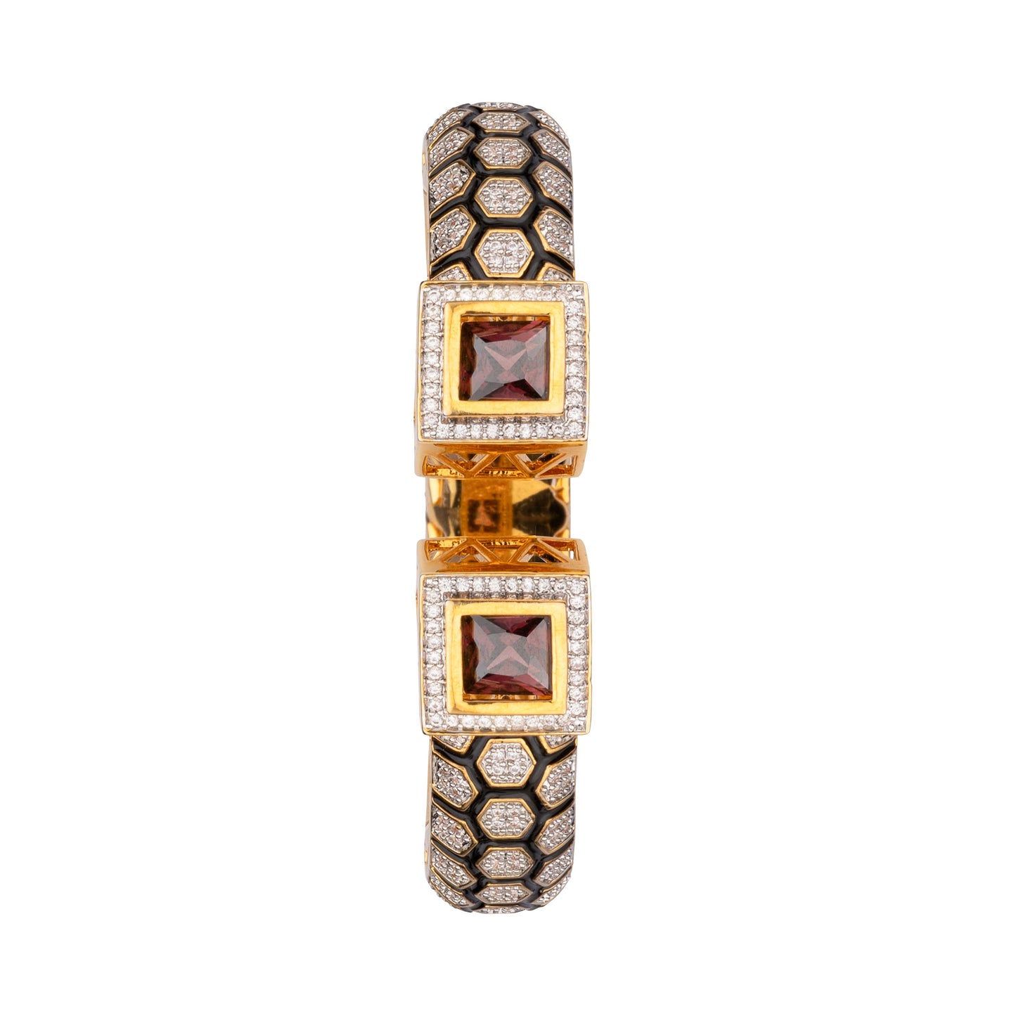 VIVINIA By Vidhi Mehra - Brown Square Bangle