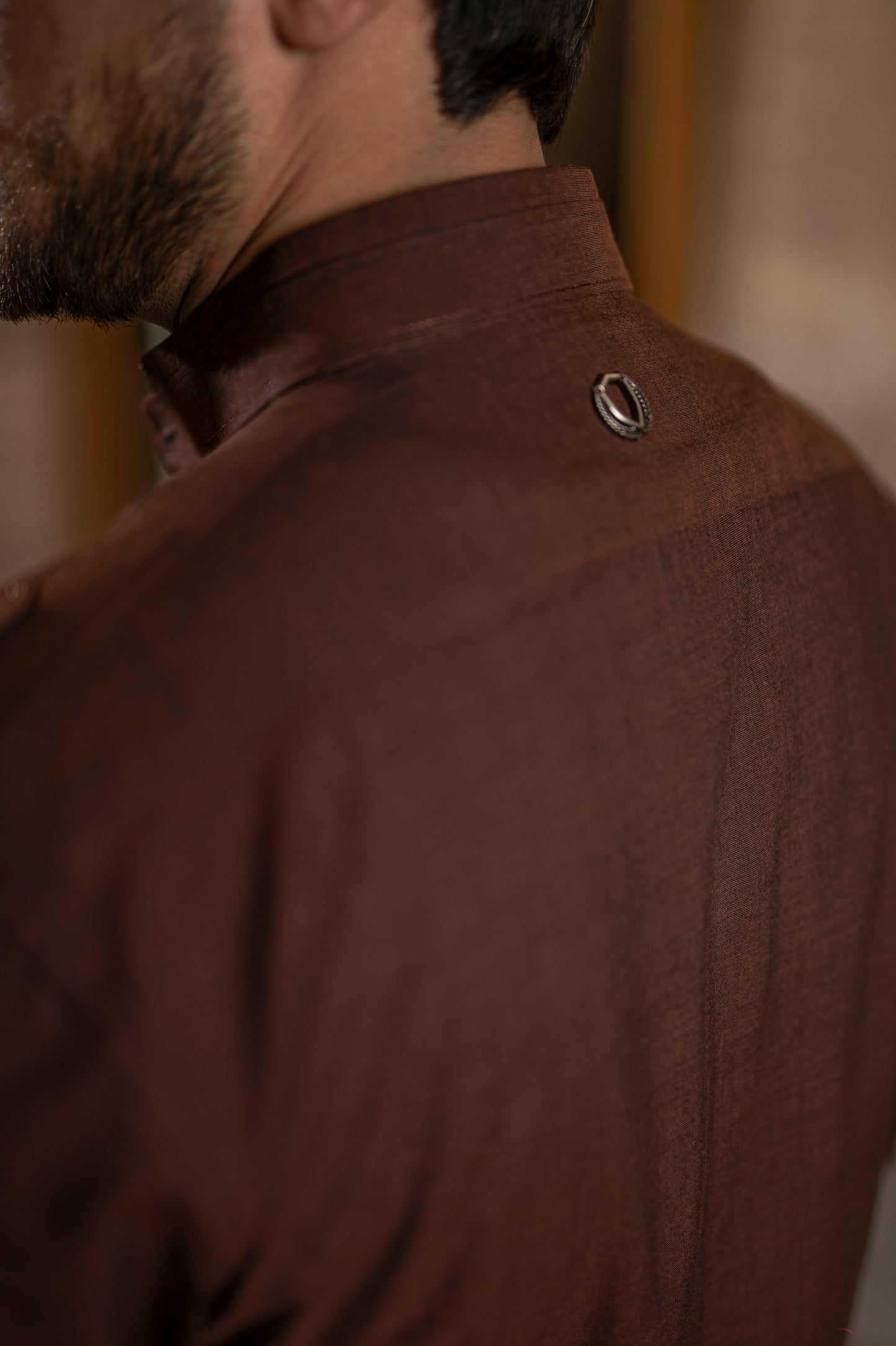 KUNZUL CHANNAR - Wood maroon farshi
