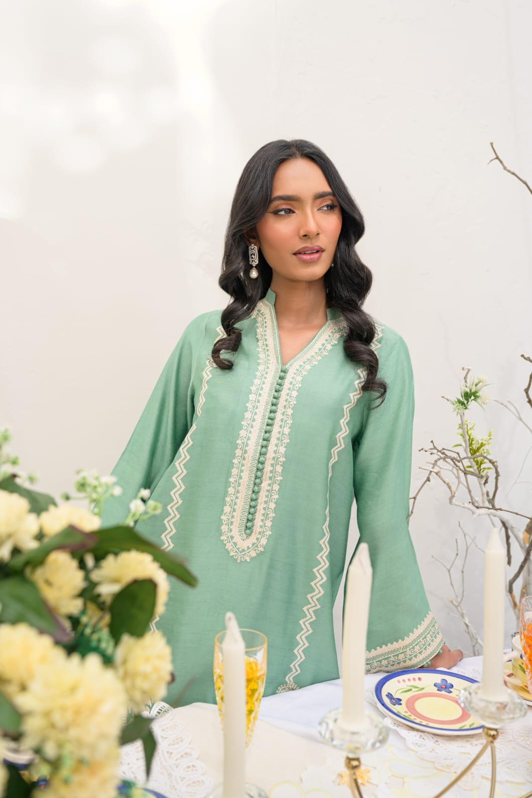 KOMAL LAKHANI - Ethereal Sage Co-ord