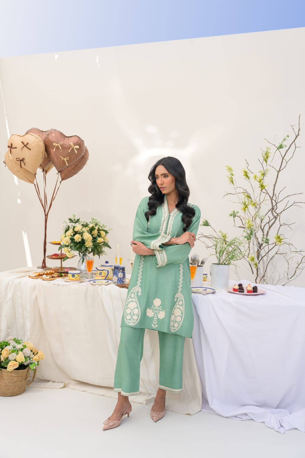 KOMAL LAKHANI - Ethereal Sage Co-ord