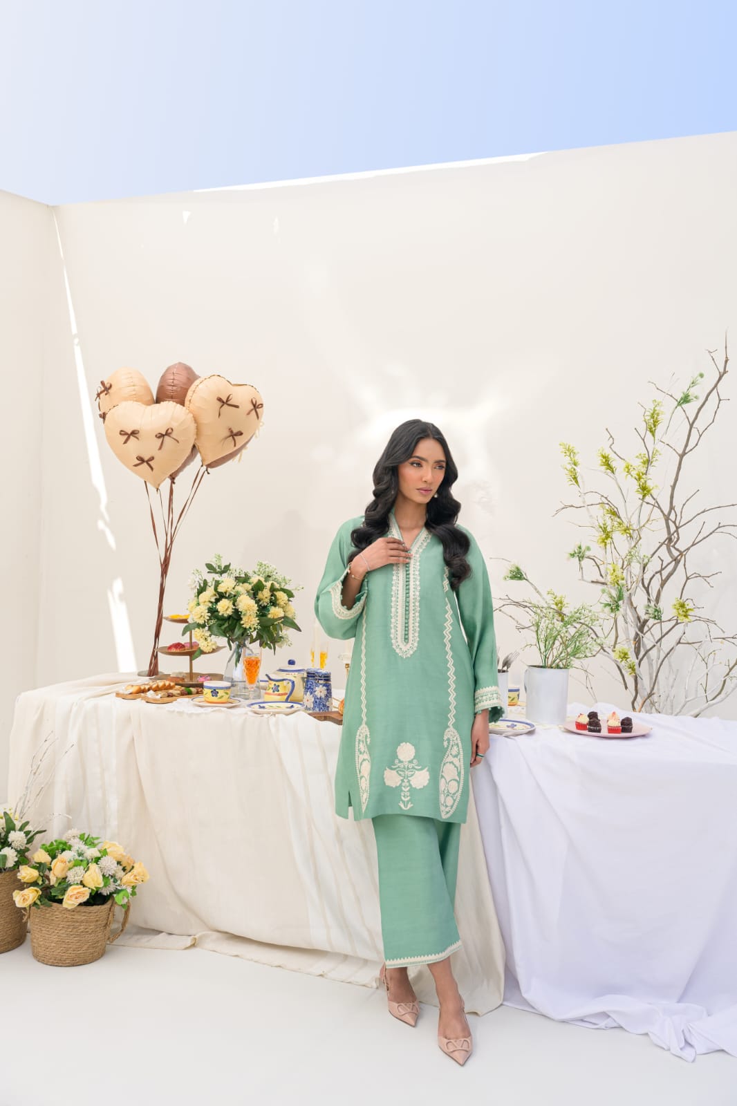 KOMAL LAKHANI - Ethereal Sage Co-ord