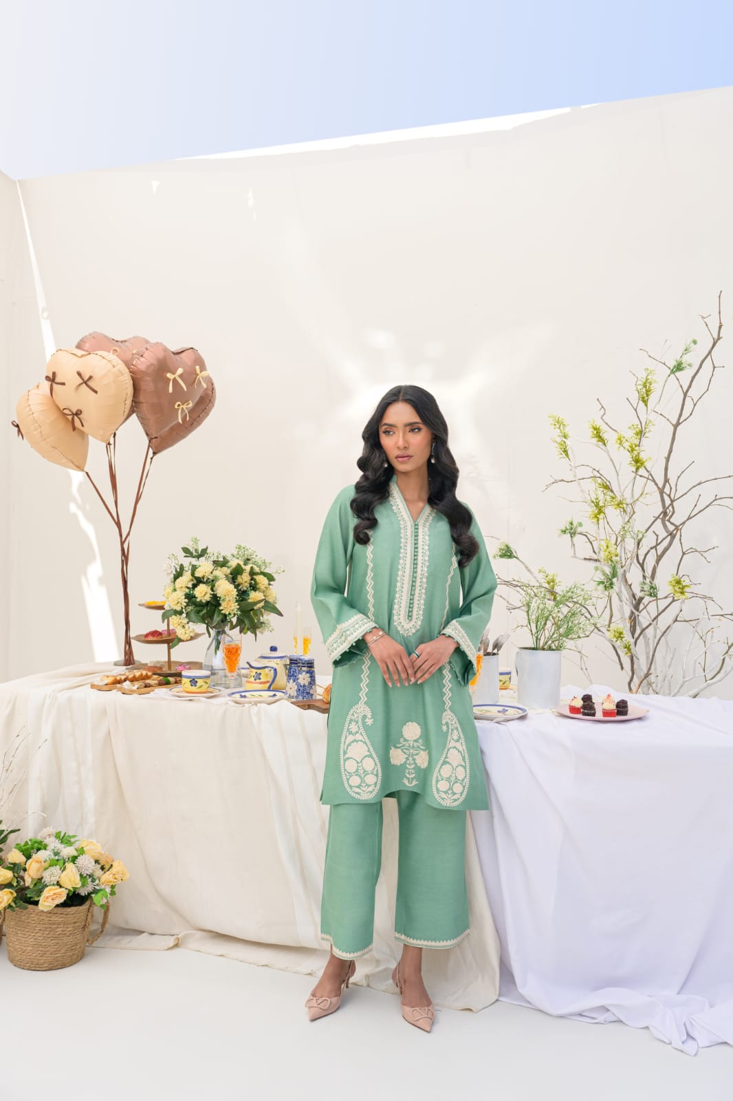 KOMAL LAKHANI - Ethereal Sage Co-ord