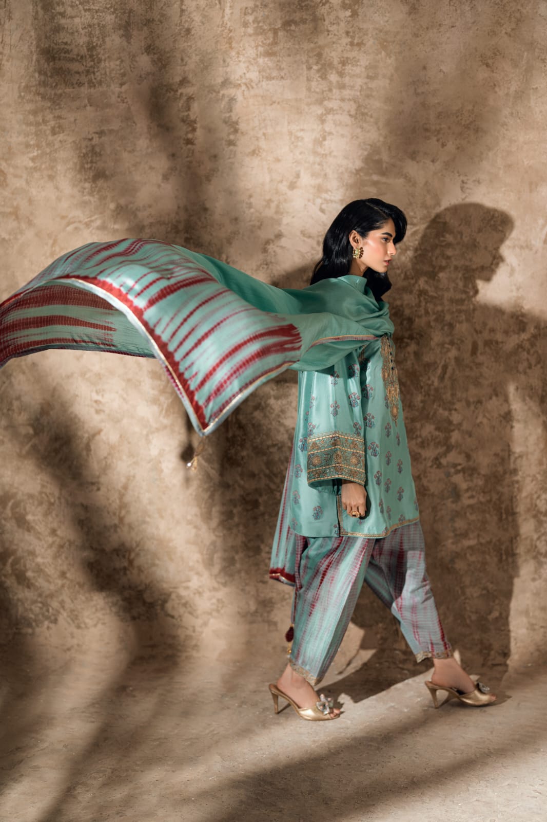 KOMAL LAKHANI - Turquoise Tie-Dye Luxe
