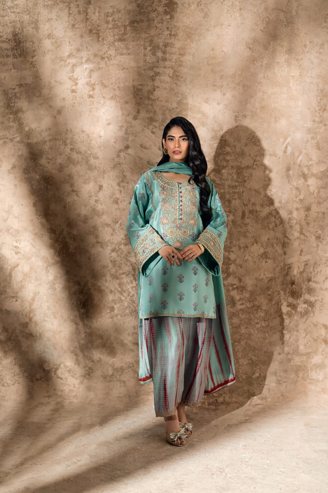KOMAL LAKHANI - Turquoise Tie-Dye Luxe