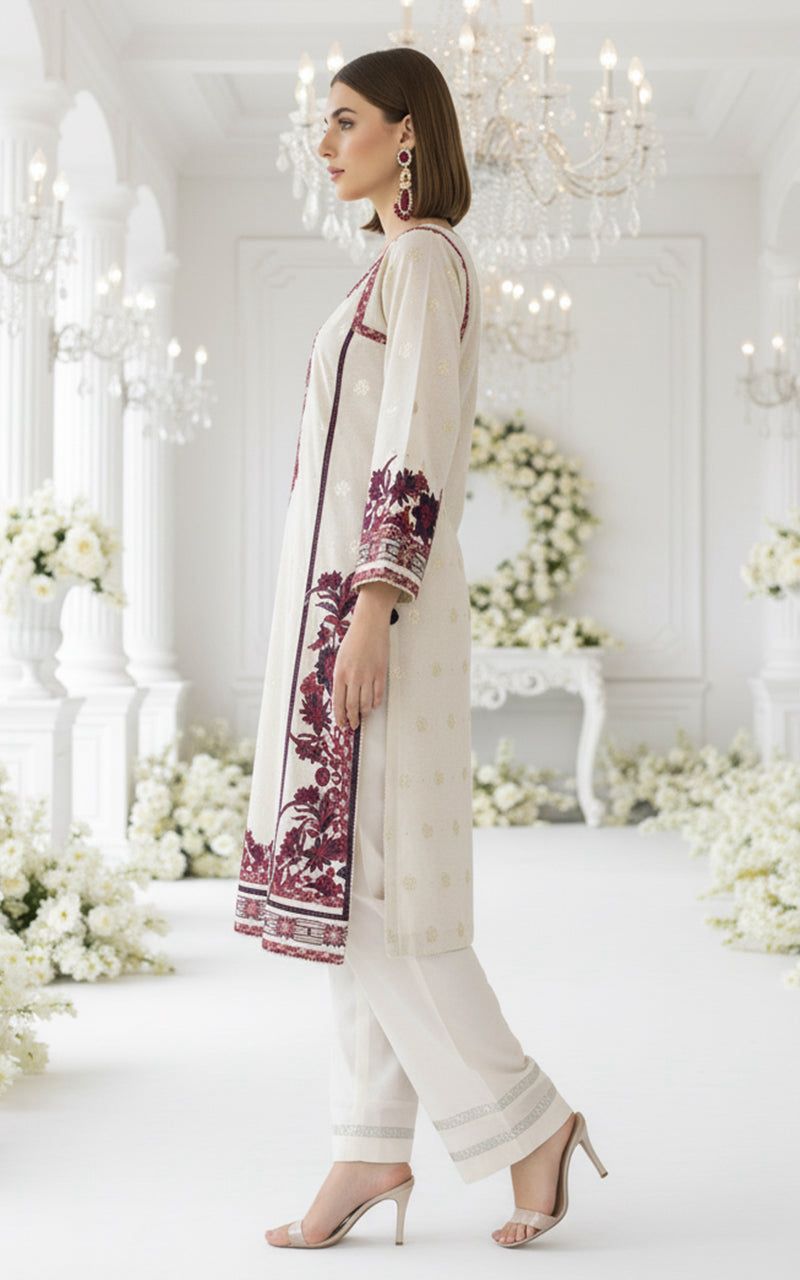 THREADS AND MOTIFS - Maroon Tapestry