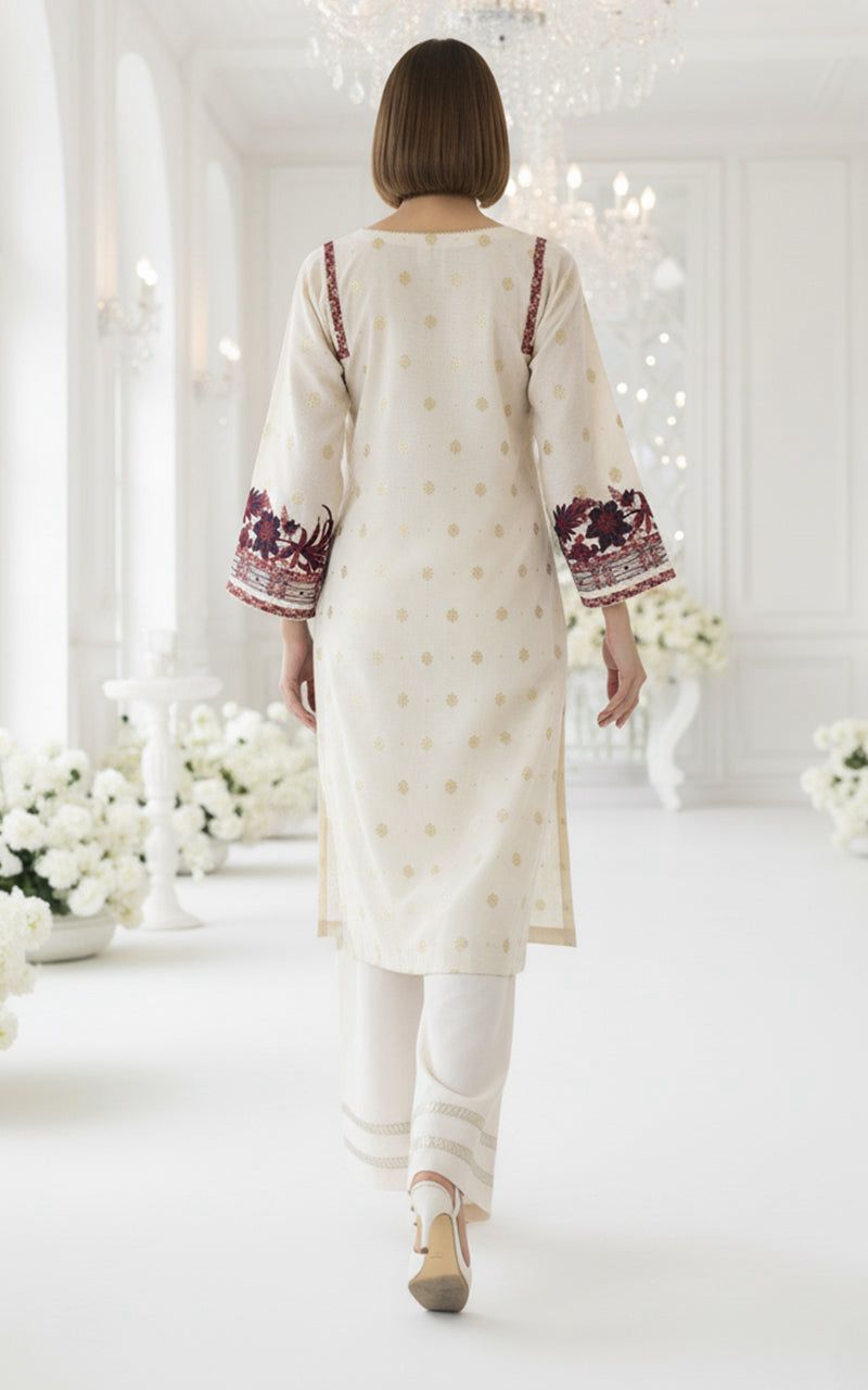 THREADS AND MOTIFS - Maroon Tapestry