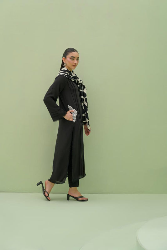 AMNA IQBAL - Zoe black scarf