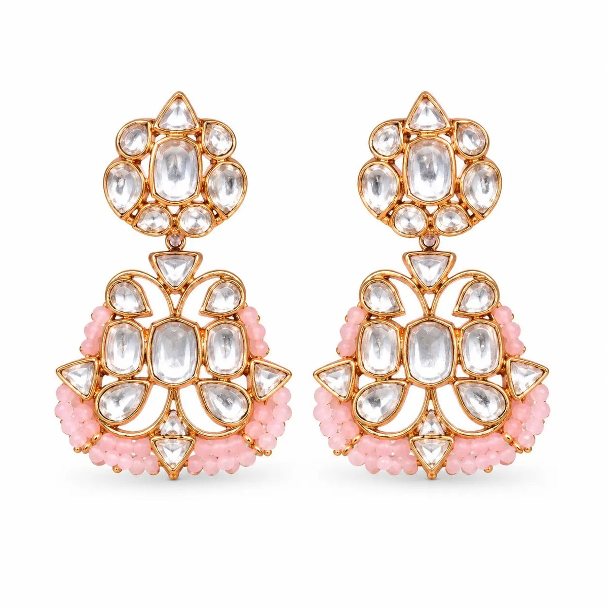 THE BUTTERFLY EFFECT-Peach with silver earrings