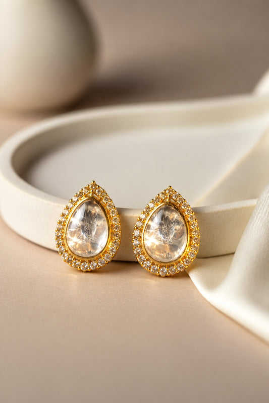 THE BUTTERFLY EFFECT-Silver gold drop earrings