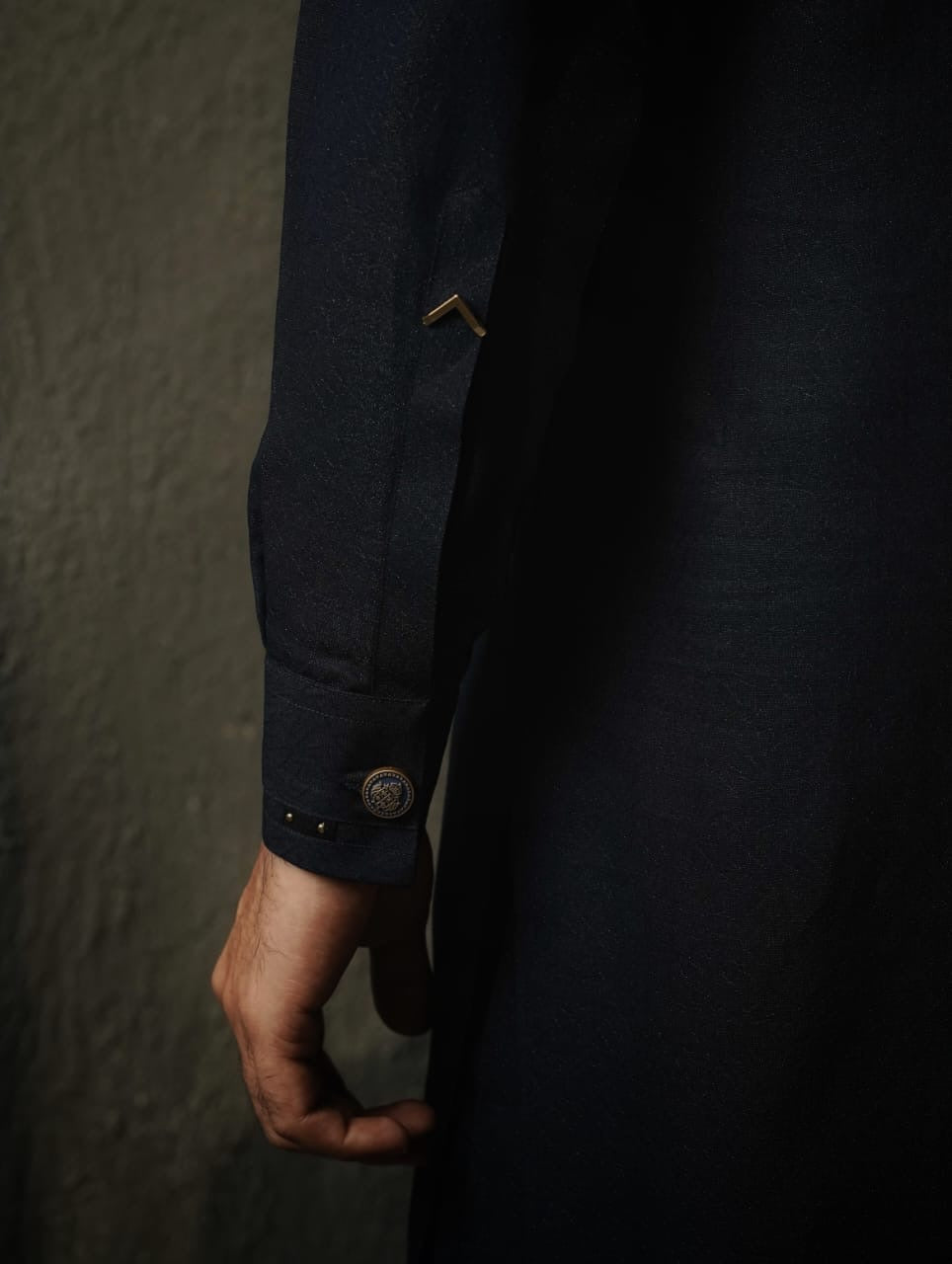 KUNZUL CHANNAR - Blue bootcut  kurta trouser