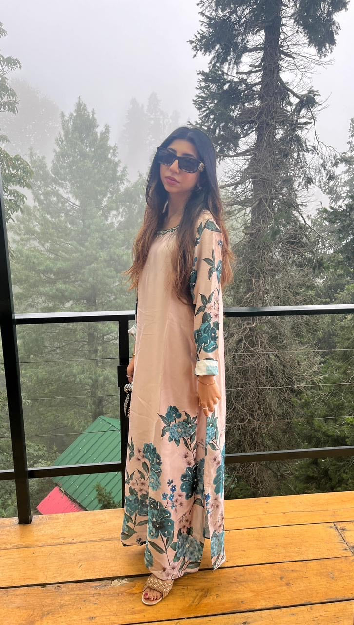 Hafsa Malik - Printed Kaftan