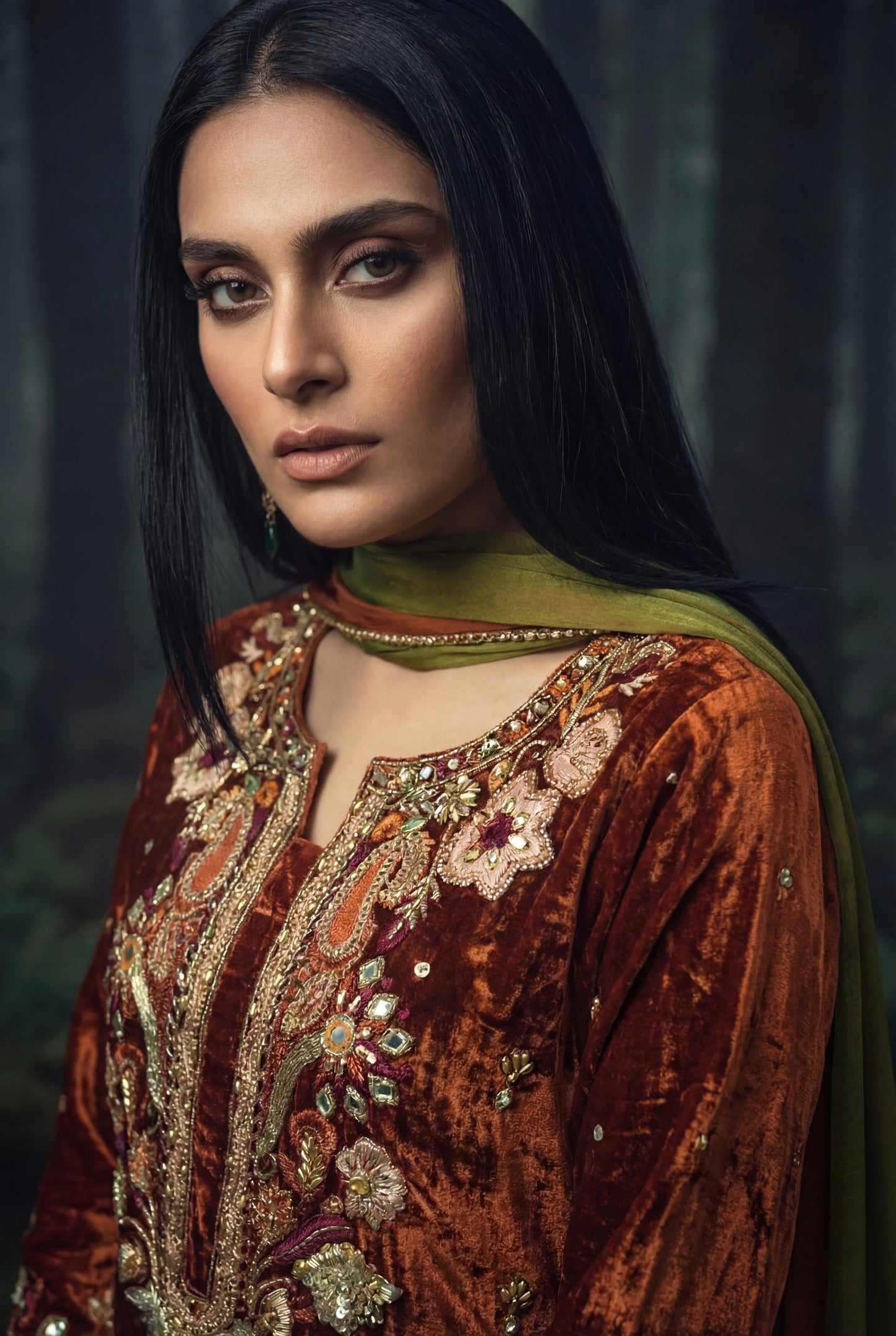 HUMAYUN ALAMGIR ( WOMENWEAR) - Burnt Rust Set