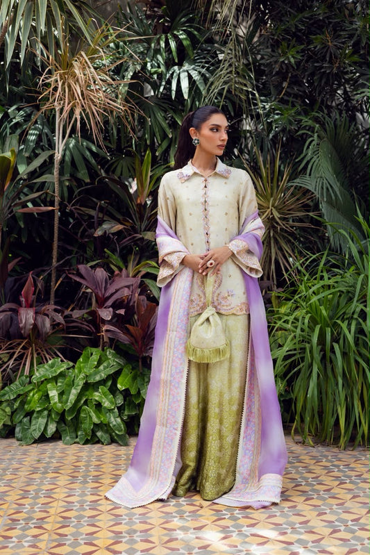 ZABRIC BY ZULEKHA ANS SANA - Lime Green