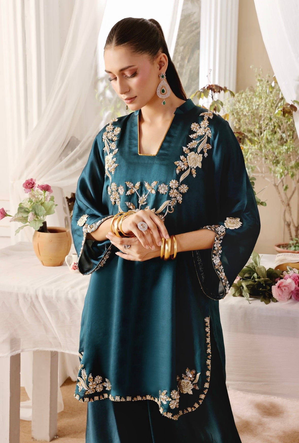 Hafsa Malik - Ziva Bottle Green