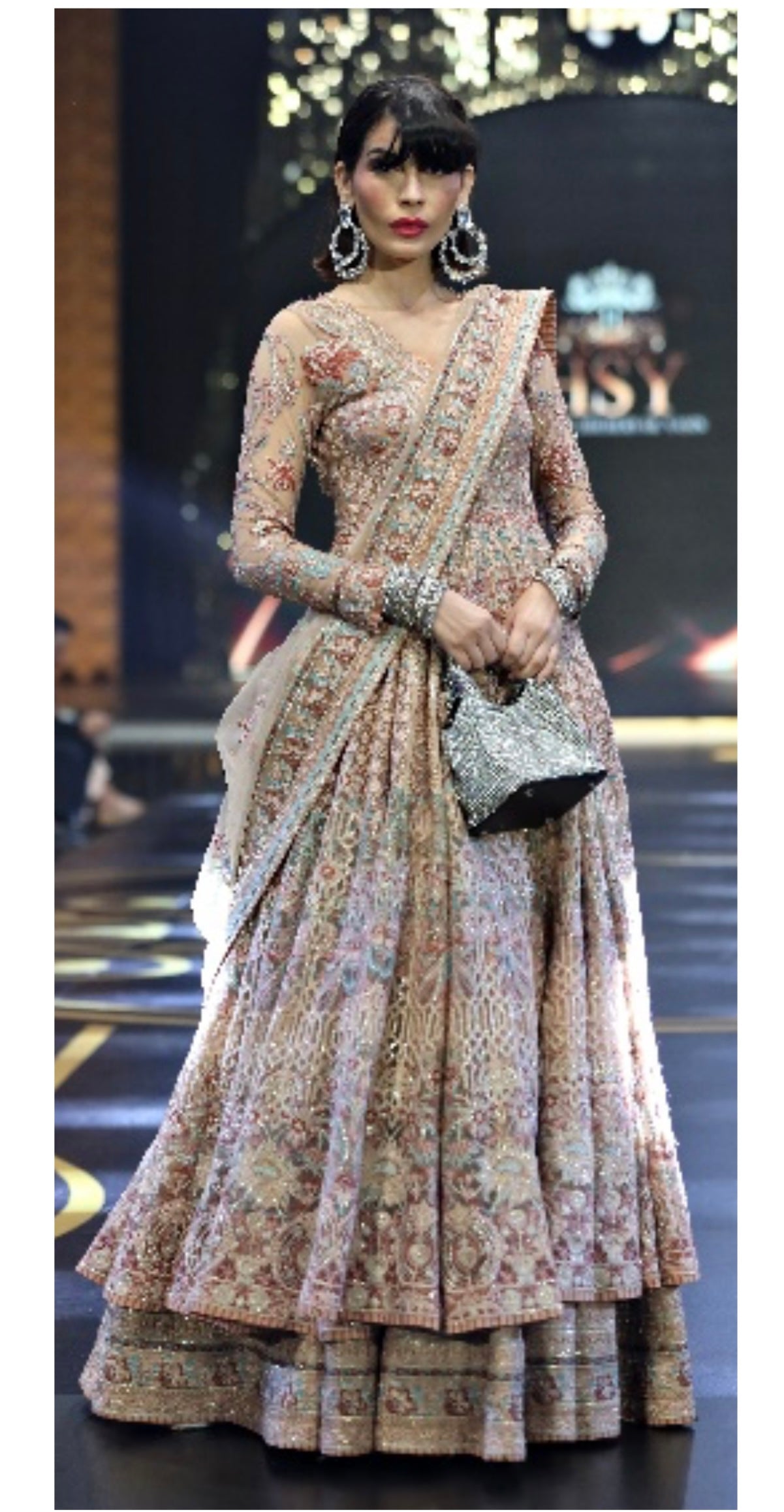 HSY -Pishwas Lehenga with Dupatta