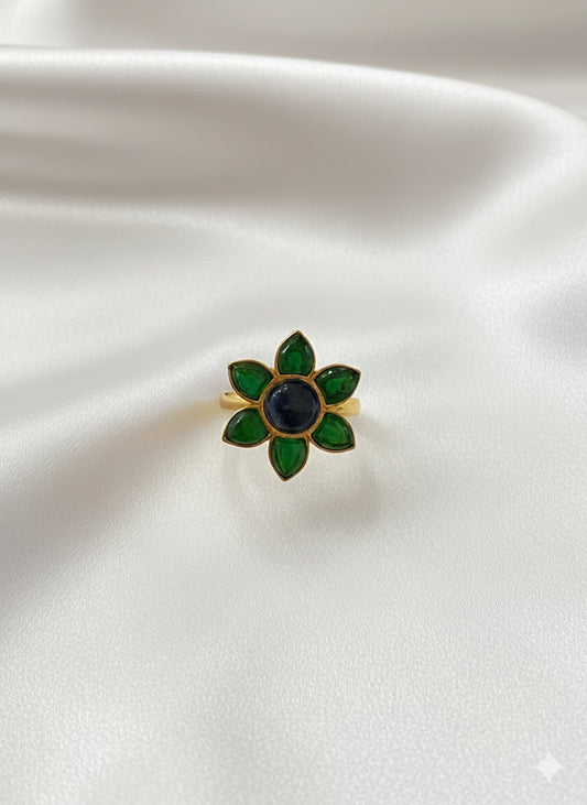 CHARBAGH Jewelry - Zeenat Green Earrings