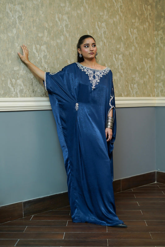 ASHJAIN SAFWAN -  Blue Kaftan