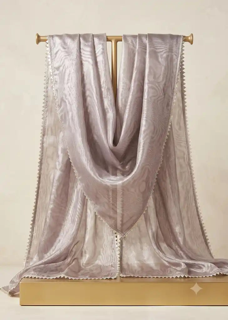 SABEEN MANEKIA -Maesoori Dupatta with Silver Gota