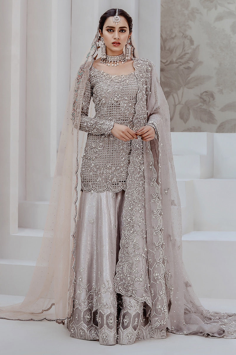 RABIA ZAHUR - Grey Bridal (Made To Order)