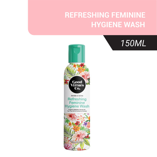 New Refreshing Female Hygiene Intimate Wash 150ml, Halal Ingredients, Organic Black Seed Oil