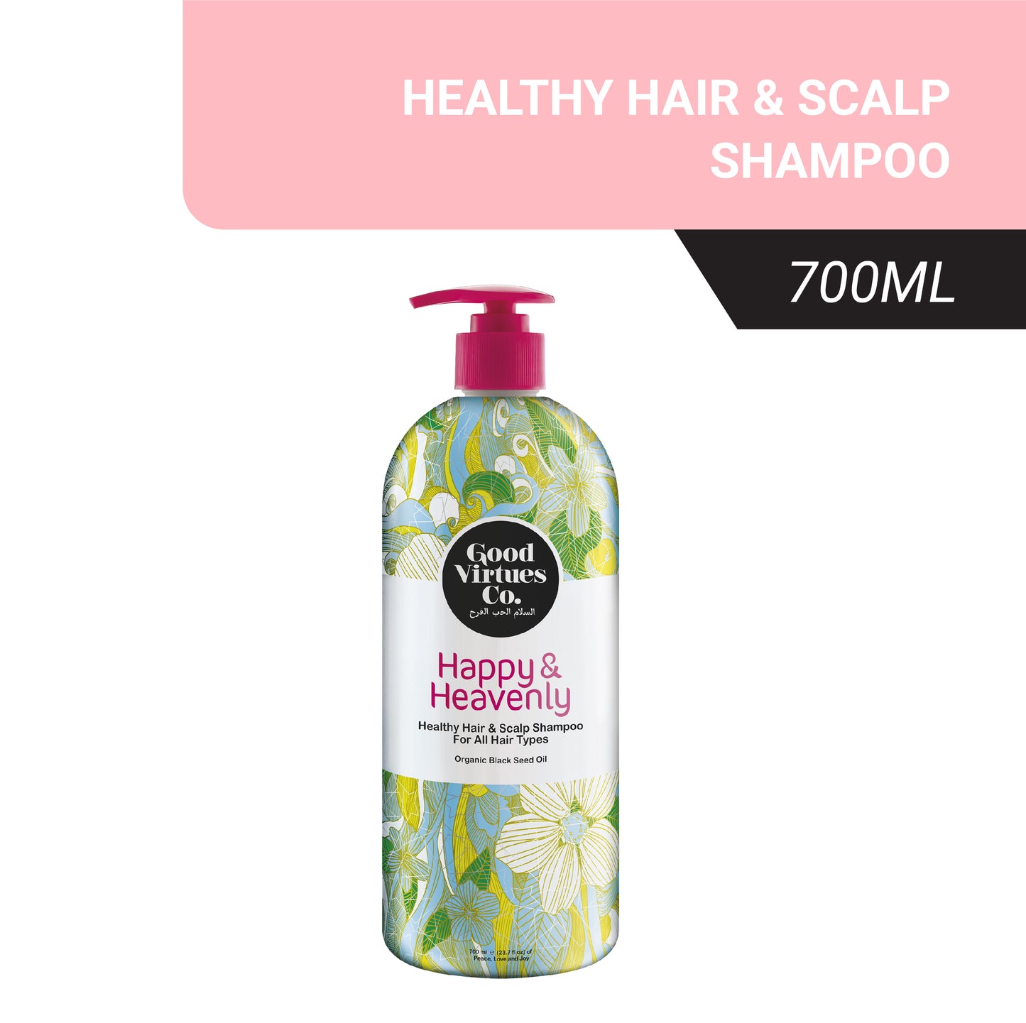 Happy & Heavenly Healthy Shampoo for All Hair Types